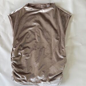 Abercrombie & Fitch Metallic Silver/ Champagne Top